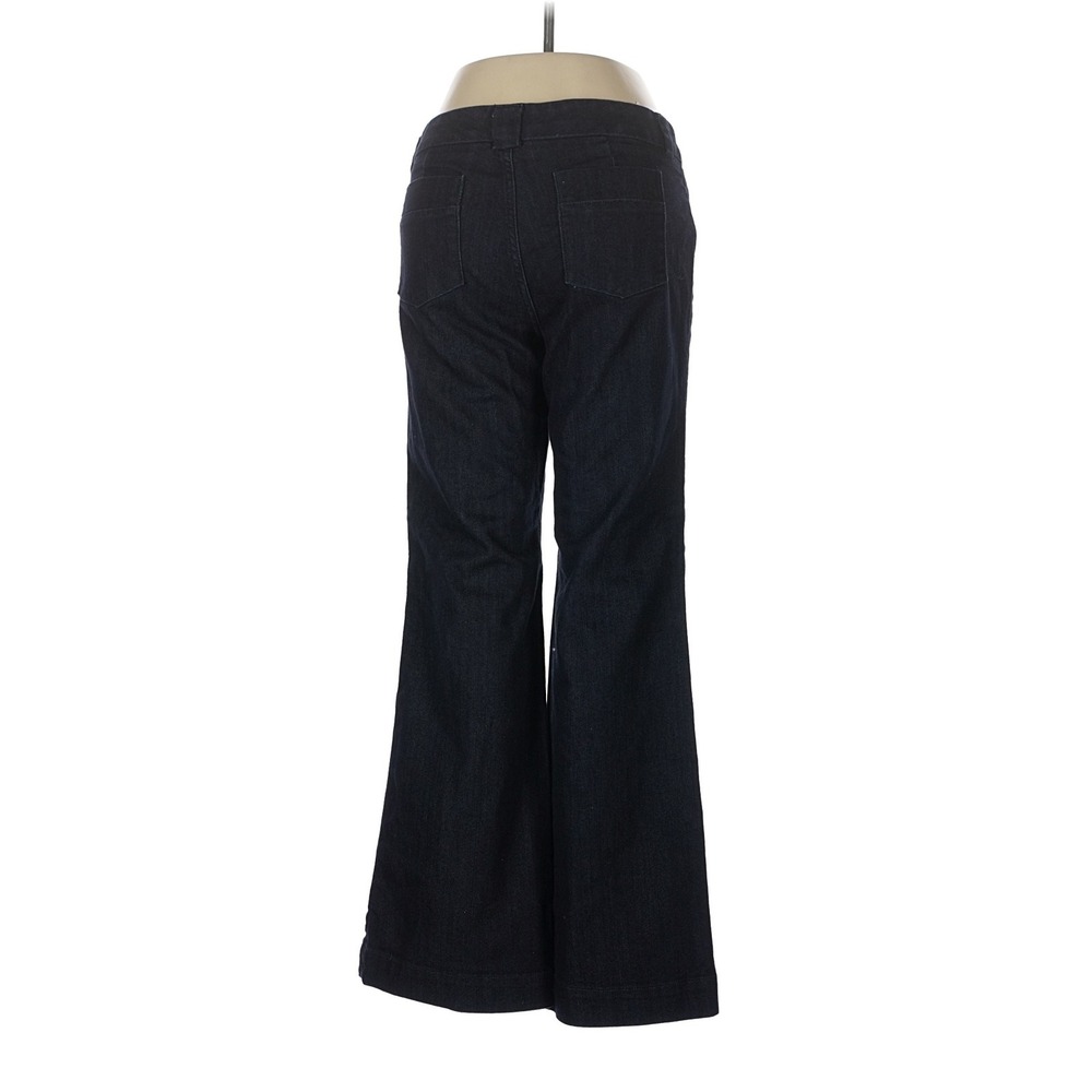 Gap Womens Dark Wash Wide Leg Palazzo Jeans Blue Mid Rise Size 30/10P Petite‎